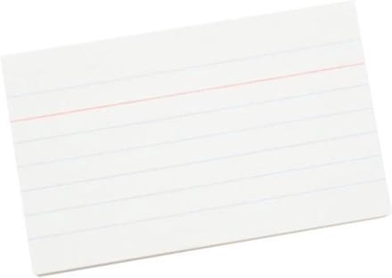 Systemkarte Qbasic 90x55mm Linie + rote Kopflinie 210gr weiß 100 Blatt