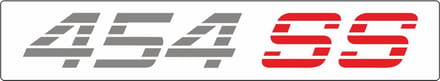 Chevrolet sticker 454SS - 17x3cm - rechte letters SS