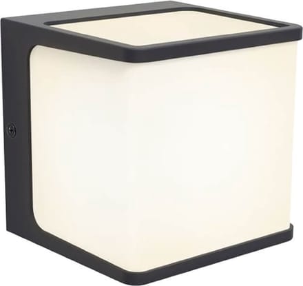 LUTEC Doblo - Wandlamp voor buiten - LED - 3000K - Donkergrijs