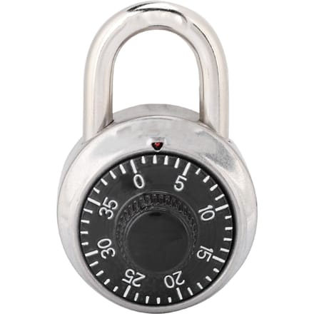 Roterend Cijfercode Combinatie Hangslot Rond Veiligheidsslot voor Deur Kast white