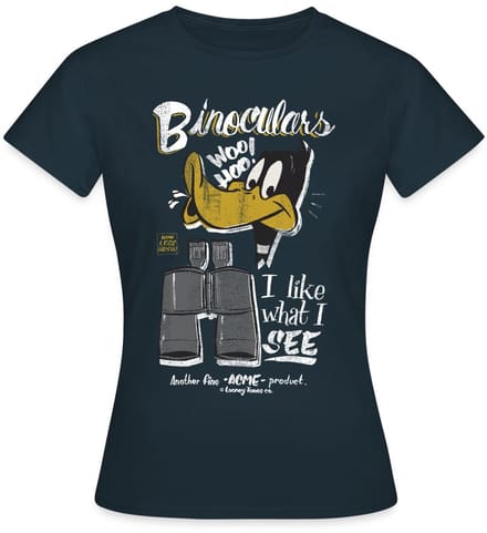 Looney Tunes Daffy Duck Binoculars T-Shirt Dames