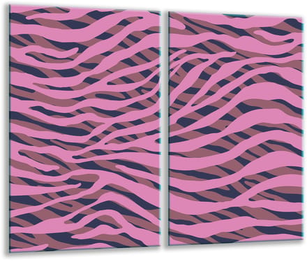 TMK ArtDeko Serie - Glazen Snijplank - 2x 30x52 cm - Inductie