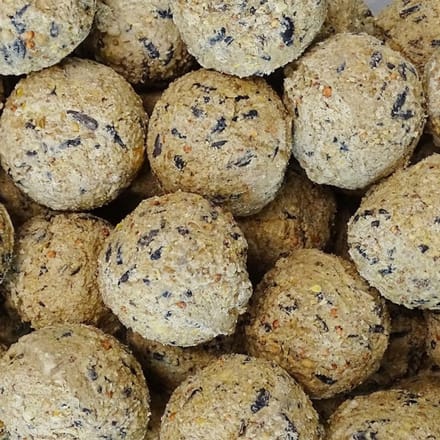 Mezenbollen zonder net, Vogelvoer 200 x ca.90 g voor vogels