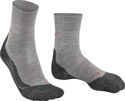 FALKE RU4 Wool anti-blaar wol functioneel materiaal hardloopsokken heren grijs - maat 39-41