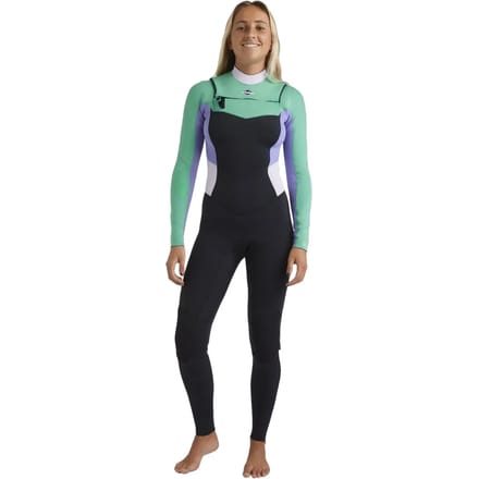 Vrouwen wetsuit Billabong Salty Dayz Natural 4/3 mm Chest Zip