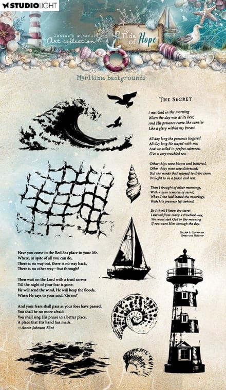 Clear stamp Maritime backgrounds - JMA Tide of hope nr. 931