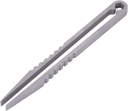 Precisie Pincet - Mini Tang - Modelbouw Precisie - Titanium Legering - 8.2 cm - Zilverkleurig