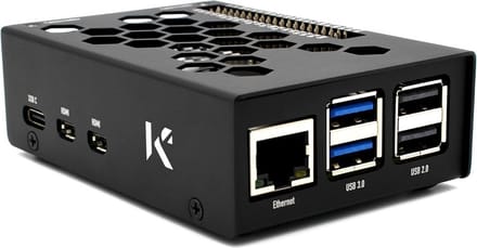 Aluminium Behuizing voor Raspberry Pi 5 met Ventilatie en Startknop