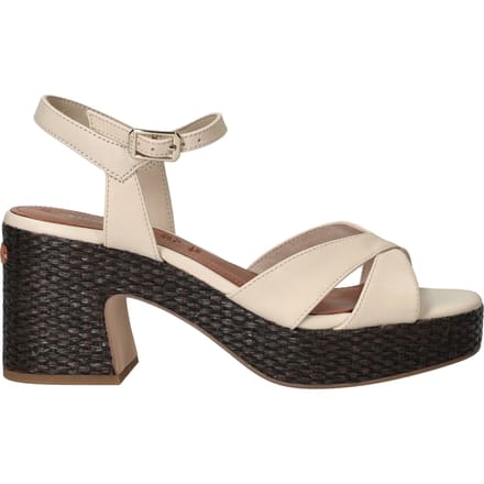 Tamaris Tamaris Sandalen Met Hak wit Suède