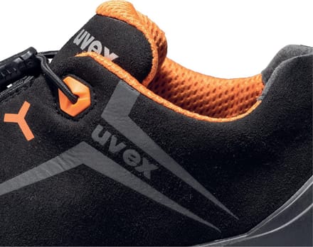 Uvex 2 Halb-schoenen S3 65242 Zwart, Oranje (65242)