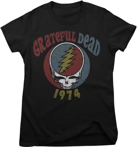 Grateful Dead T-shirt 1974 Tour Girly Tee WMX-5-GD002-H93-9