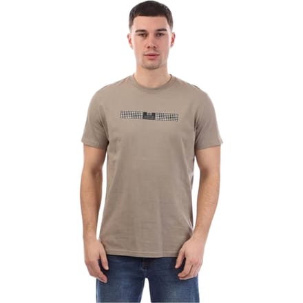 Weekend Offender Heren Shareck Geruit Normaal T-shirt (Steen)