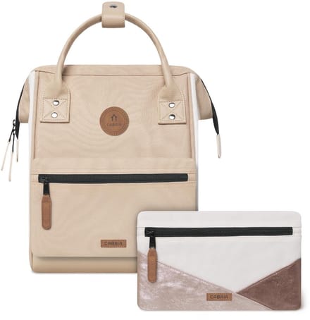 CABAIA - Rugzak Adventurer Small 10L Arcachon, Computercompartiment 10,5", Levenslange garantie, Brede opening - Bruin