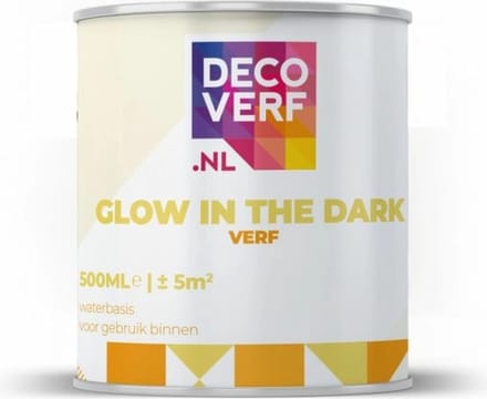 Decoverf glow in the dark verf, 500 ml