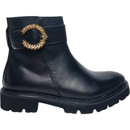 sa21103g9fvit000 Pollini Vrouwen leder zwart