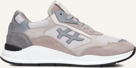 Hip H1829 Sneakers Jongens - Leren Sneaker - Taupe - Maat 38