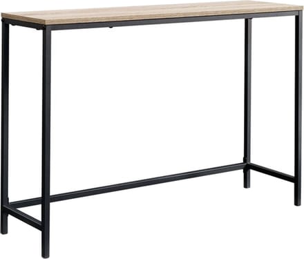 Consoletafel Kronoby 80x100x30 cm zwart mat en eikenkleurig [en.casa]
