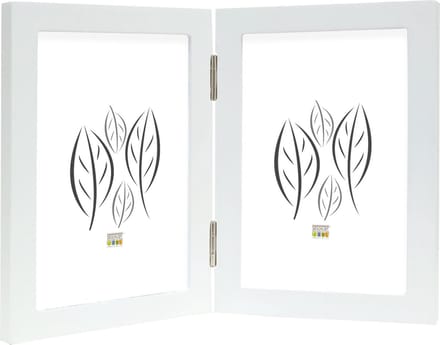 Deknudt Frames fotolijst S68FK1 H2V - wit - tweeluik - 2x 13x18 cm