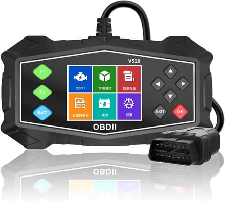 OBD2 Scanner - Auto Diagnose Apparaat - Foutcodes Uitlezen - Realtime Gegevens Weergave - 17.7 x 9.5 x 2.7 cm