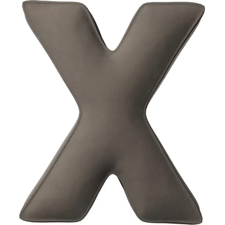 Kussen letter x Yellow Tipi Posh Velvet