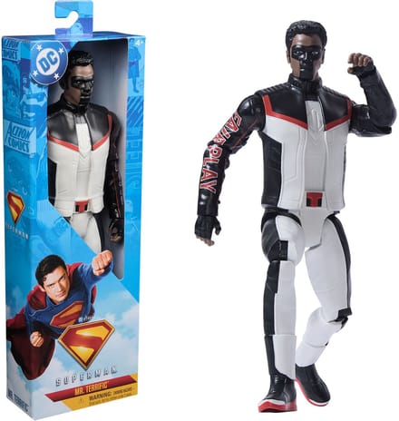 DC Comics, Superman Mr Terrific superhelden actiefiguur van 30 cm, kinderspeelgoed, fantasiespel