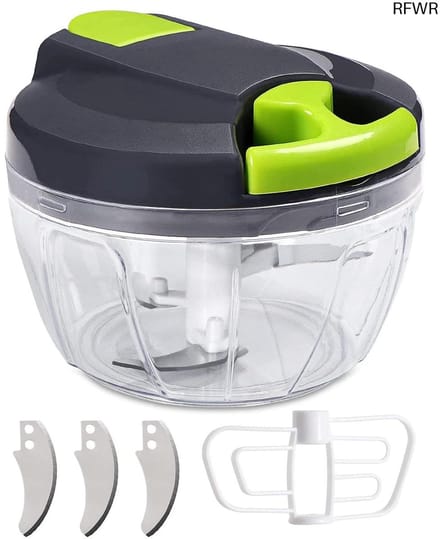 Mini Hakker - Groente Snijder - Keuken Hulp - Handmatig Bedienbaar - 520ml Capaciteit - Groen