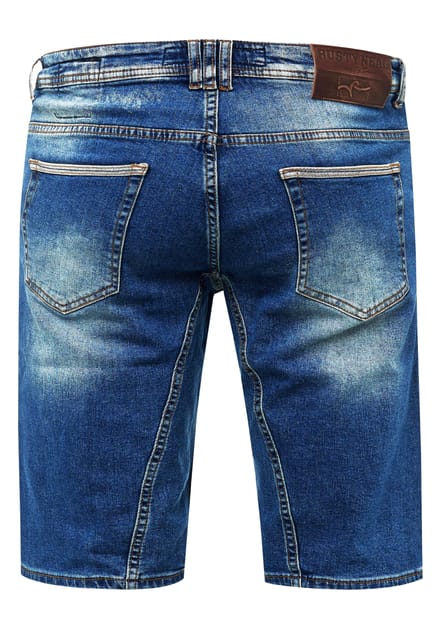 Slim Fit Jeans Shorts "YAMETO" Blauw Gebruikt