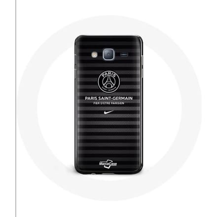 Coque de protection - PSG - Samsung Galaxy J3 2016 - Noir - Souple - Sportif