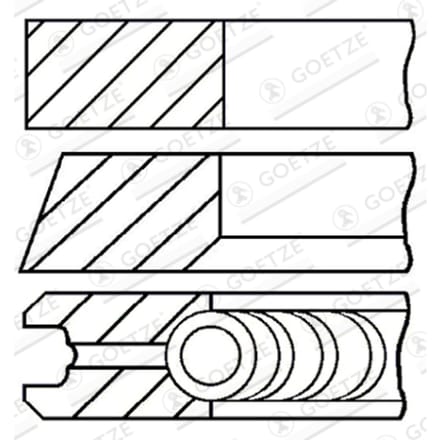 Goetze Engine Zuigerveren set GOETZE 08-432900-00