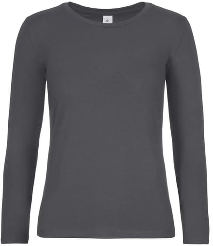 Dames-T-shirt met lange mouwen B&C E190