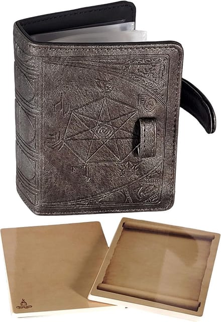 Spell Card Book - Incantation Organizer - Kaarten Beheren - Herbruikbare Kaarten - Tome Formaat - Pewter