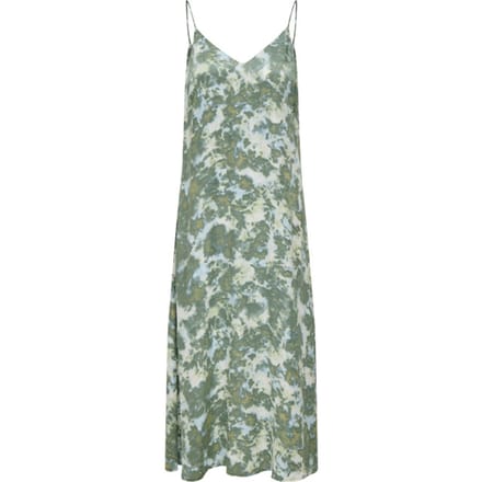 Only Onlannlouise strap long dress wvn balsam green/tie