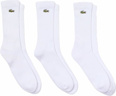 Lacoste Sportsokken Heren Wit 3 Paar