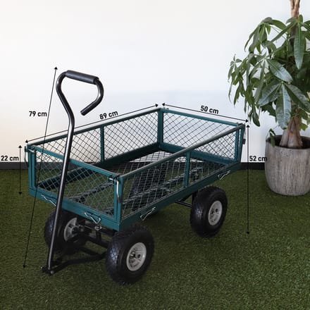 Bolderkar Bolderwagen - handwagen groen - 150 kg