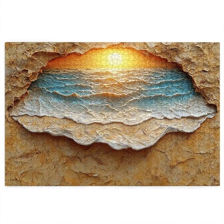 Puzzel 2000 stukjes - Abstracte puzzel - Ontspanning thuis - Letters op achterkant - 100x71 cm - Meerkleurig