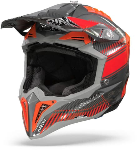 Airoh Aviator 3 Wave Mat Oranje Crosshelm - Helm