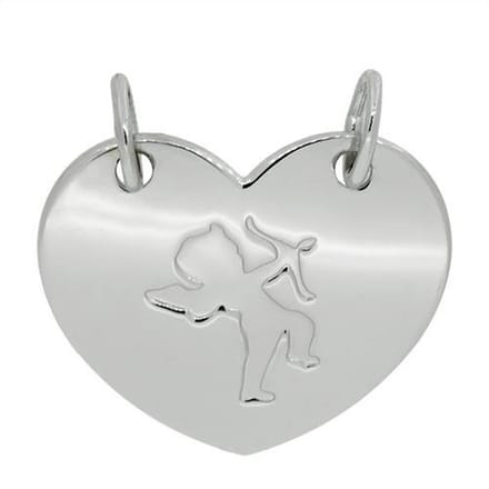 Tresor Zilveren Hanger Hartje Cupido