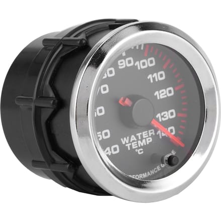 Manomètre de température d'eau universel Affichage LED 7 couleurs 52mm 12V Avec capteur 40 140 celsius gray