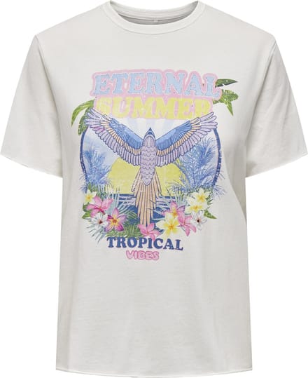 Only T-shirt Onllucy Reg S/s Top Jrs Noos 15215721 Bright White Dames Maat - M