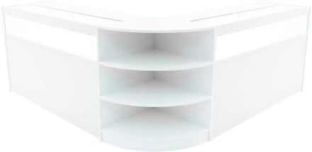 Theseus led winkel toonbank set - wit - lm60 & 2x b1500 - met slot