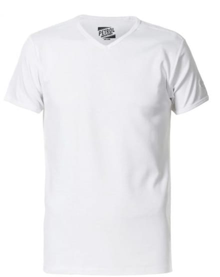 Petrol Industries - Basic T-shirt - Heren - S - Wit - Katoen - Body-v-k-m-box
