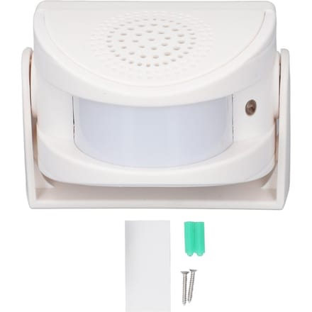 Bewegingssensor Deurbel 32 Melodieën 4 Volumeniveaus Binnen Commerciële Deur Entree Alert Welkomstzoemer white