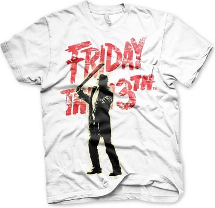 Friday The 13th Heren Tshirt -S- Jason Voorhees Wit