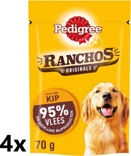 Pedigree - Ranchos Originals met Kip - 4x70g