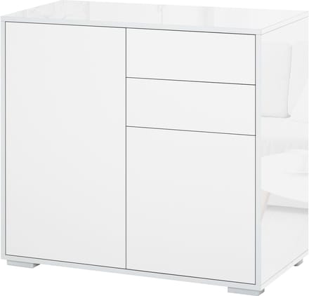 HOMCOM Dressoir - Spaanplaat - 79x36x74cm - Wit