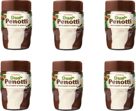 Duo Penotti - Hazelnootpasta - 400 gr - Doos 6 pot