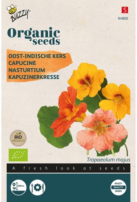 Oost-Indische Kers Organic Seeds (Bio)