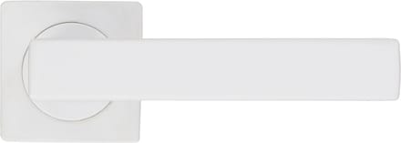 Ostiumhome® - Deurbeslag- Deurklink - Wit - vierkante rozet - 145 mm - Zoretta