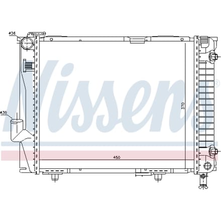 Radiator, motorkoeling NISSENS 62711