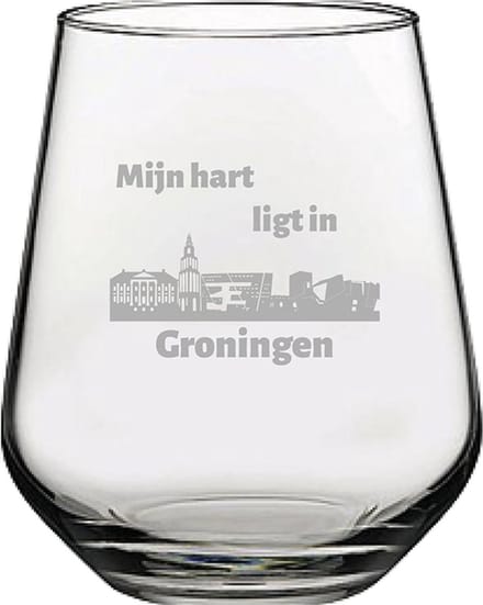 Gegraveerde Drinkglas 42,5cl Groningen